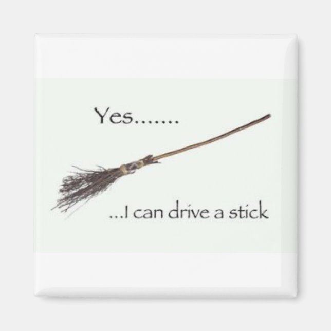 Aimant frigo sorcier broomstick (Devant)