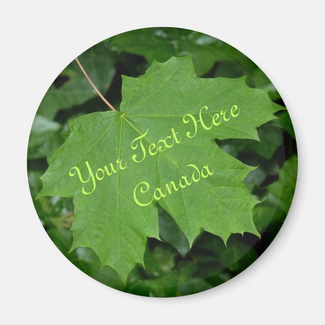 Aimant frigo souvenir Canada sur mesure Aimant Can (Devant)