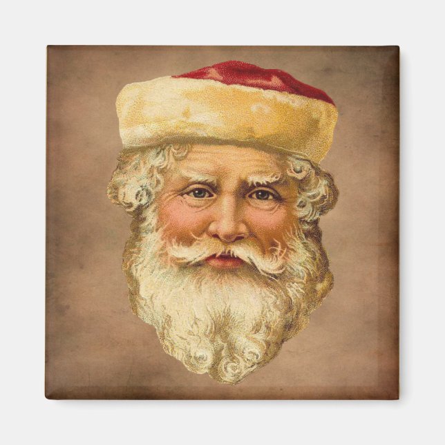 Aimant frigo Vintage Santa Claus (Devant)