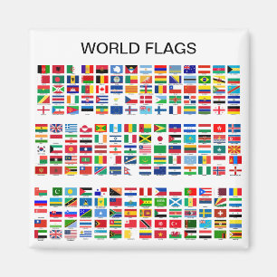 aimant frigo World Flags