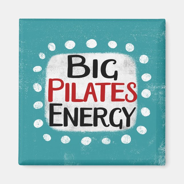 Aimant frigorifique à gros Pilates (Devant)