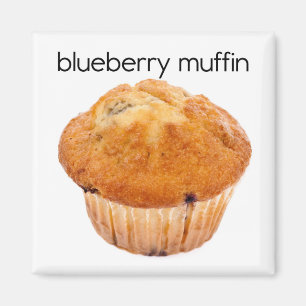 Aimant frigorifique à muffin de bleuet