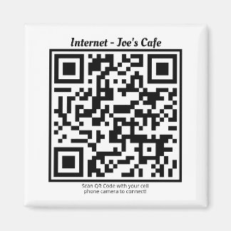 Aimant frigorifique avec code QR