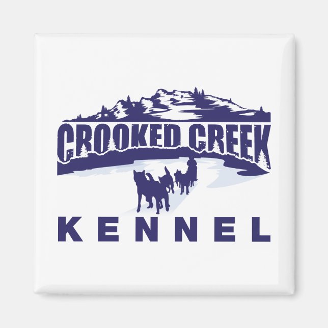 Aimant frigorifique Crooked Creek Kennel (Devant)
