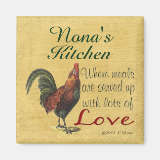 Aimant frigorifique de cuisine du coq Nona