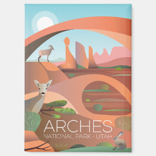 Aimant frigorifique du parc national des Arches