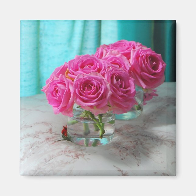 Aimant frigorifique Roses roses roses roses (Devant)