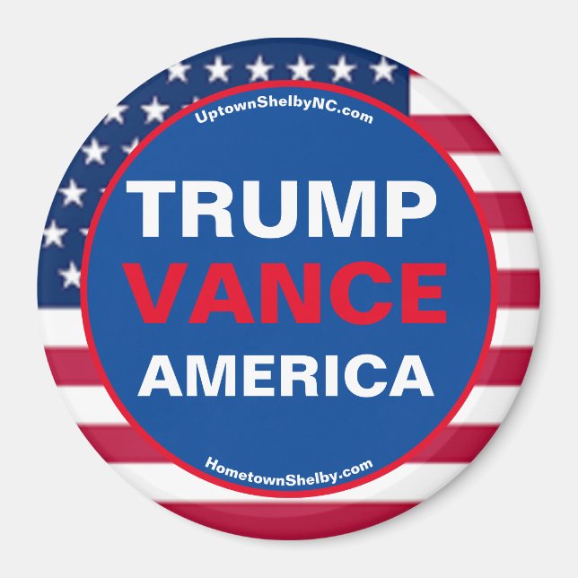 Aimant frigorifique TRUMP VANCE AMERICA (Devant)