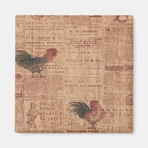 Aimant frigorifique vintage Français Rosters