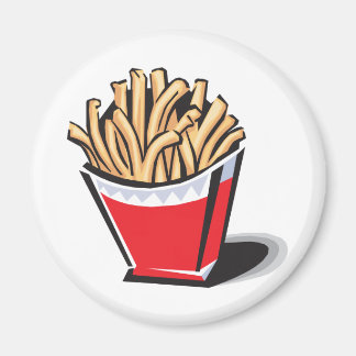 Aimant frites rétro design
