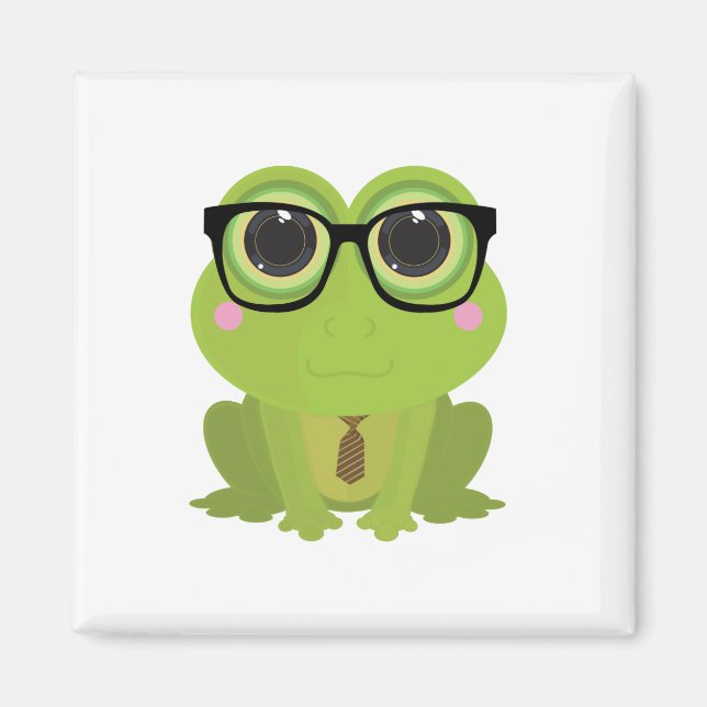 Aimant Frog Nerd (Devant)