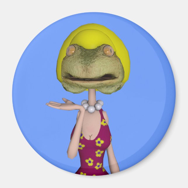 Aimant frogface blonde fille (Devant)