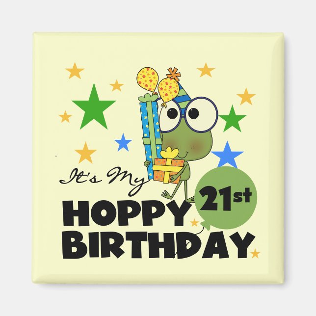 Aimant Froggie Hoppy 21e anniversaire (Devant)