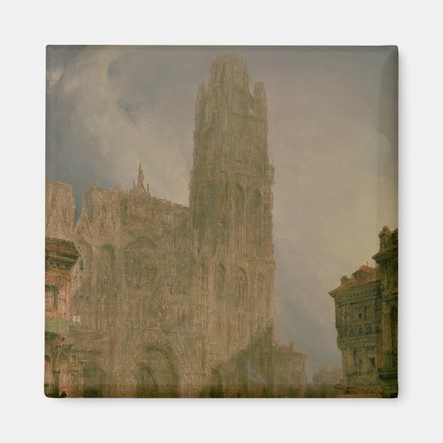 Aimant Front ouest de Notre-Dame, Rouen (Devant)