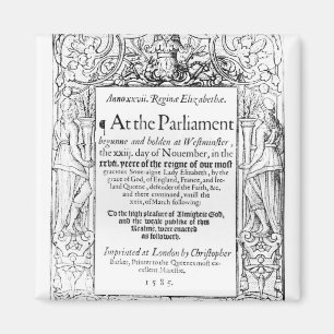 Aimant Frontispice à un compte du parlement