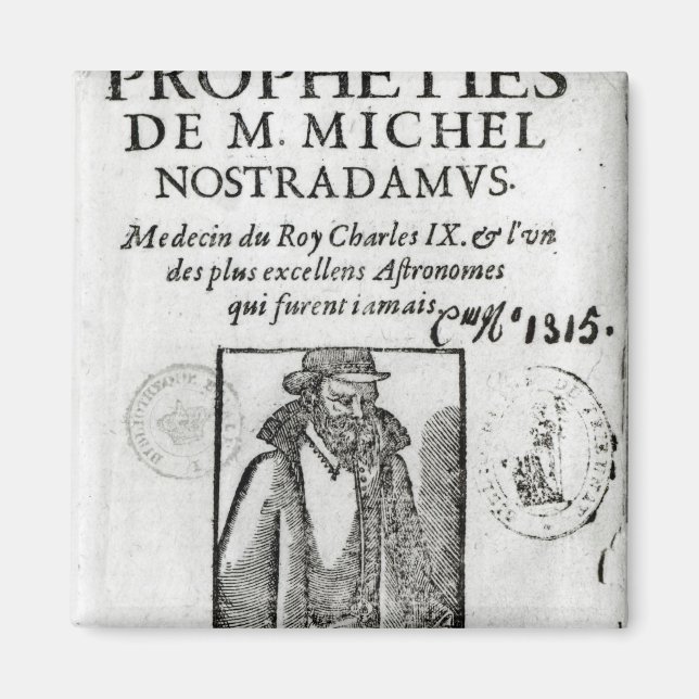Aimant Frontispiece à 'Les Propheties de M. Michel (Devant)