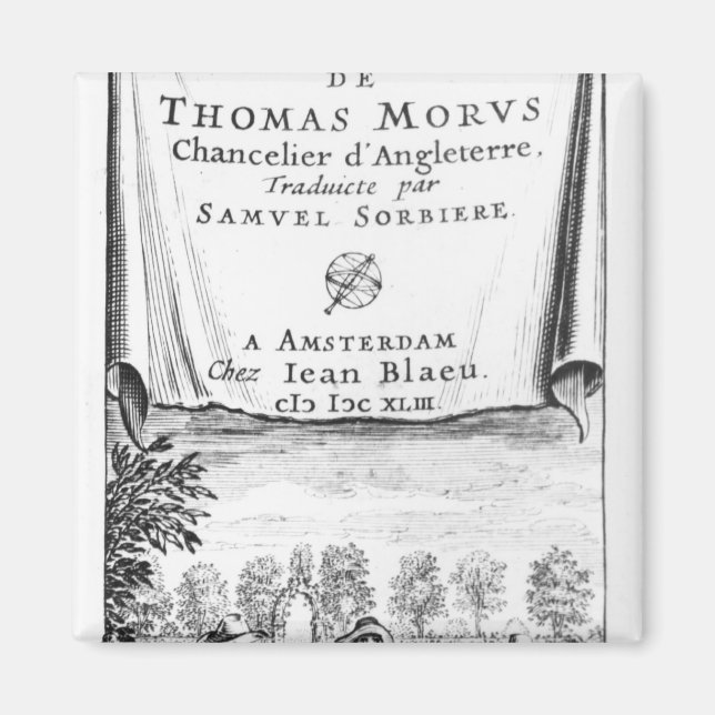 Aimant Frontispiece, 'L'utopie de Thomas More' (Devant)