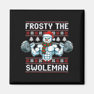 Aimant Frosty le bonhomme de neige laid et drôle de Noël