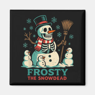 Aimant Frosty Le T-Shirt de Snowdead Squelette Bonhomme d
