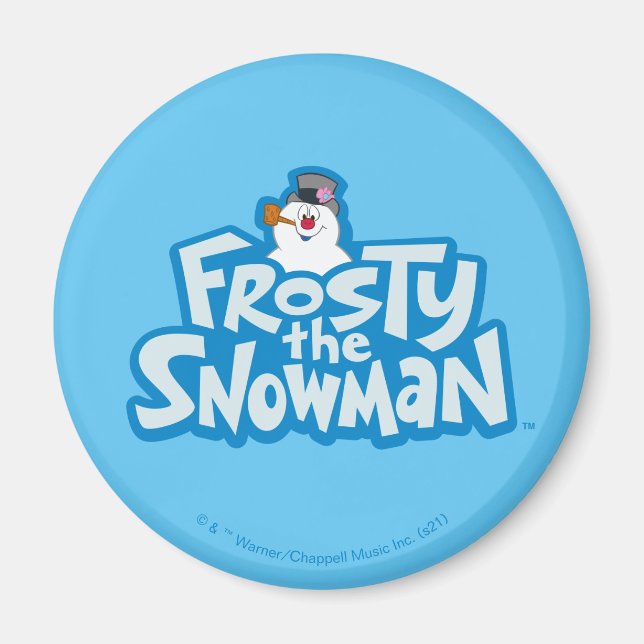 Aimant Frosty the Snowman™ | Logo empilé gelé (Devant)