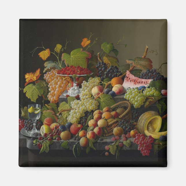 Aimant Fruit abondant, 1858 (huile sur toile) (Devant)