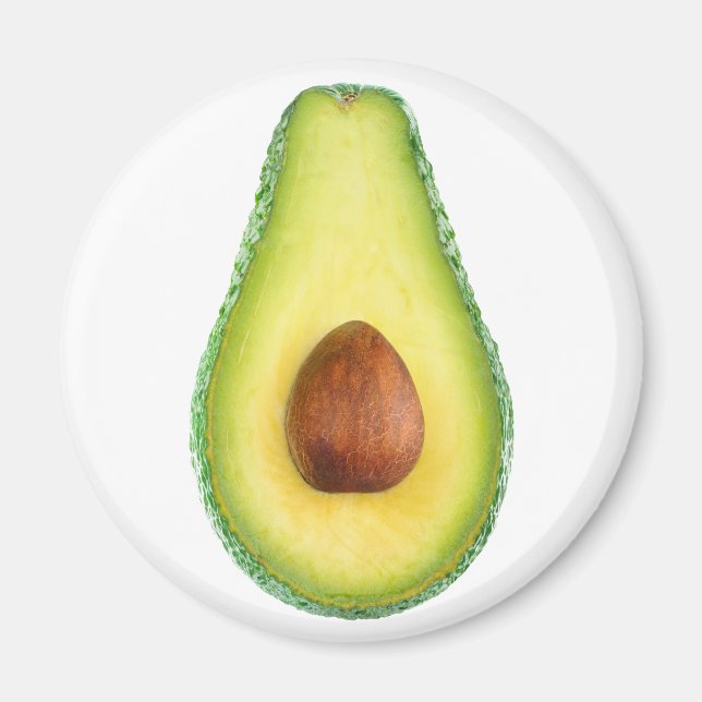 Aimant Fruit d'avocat coupé (Devant)