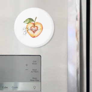 Aimant Fruit de coeur pêche de Géorgie