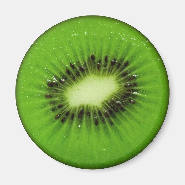 Aimant Fruit Kiwi tranche fraîche (Devant)