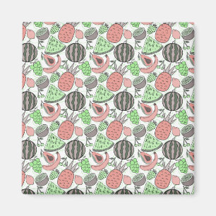 Aimant Fruit motif transparent motif de surface de frui