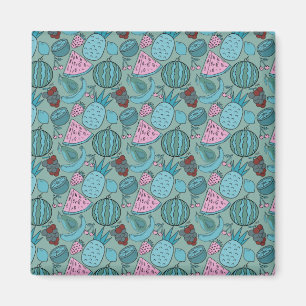 Aimant Fruit motif transparent motif de surface de frui