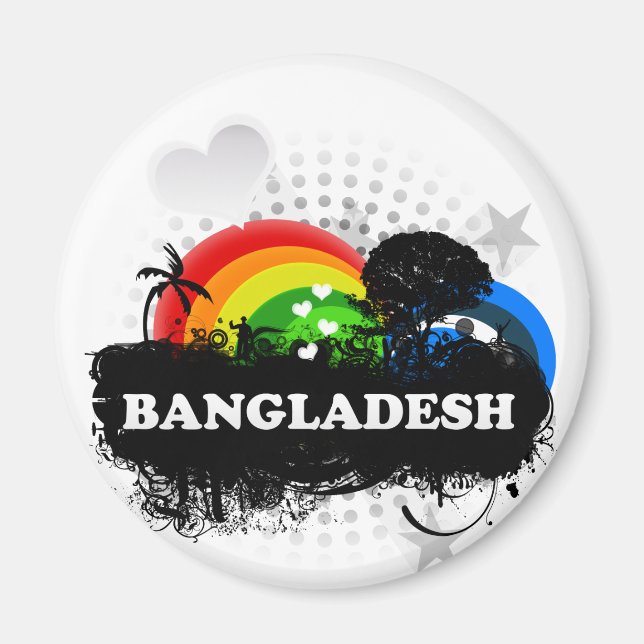 Aimant Fruité mignonne Bangladesh (Devant)
