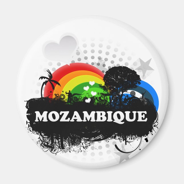 Aimant Fruité mignonne Mozambique (Devant)