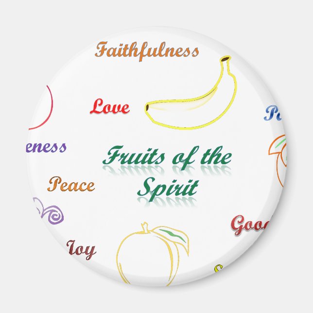 Aimant Fruits de l'Esprit (Devant)