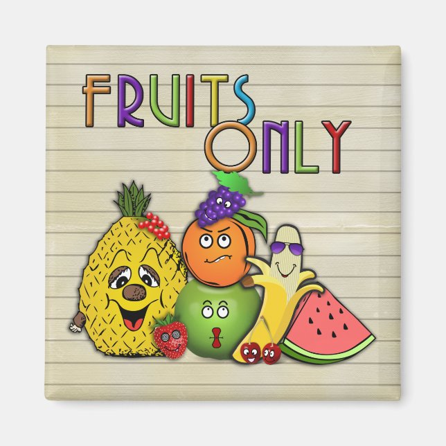 Aimant fruits seulement cadeaux de papeterie (Devant)