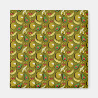 Fruits tropicaux sans soudure motif jaune