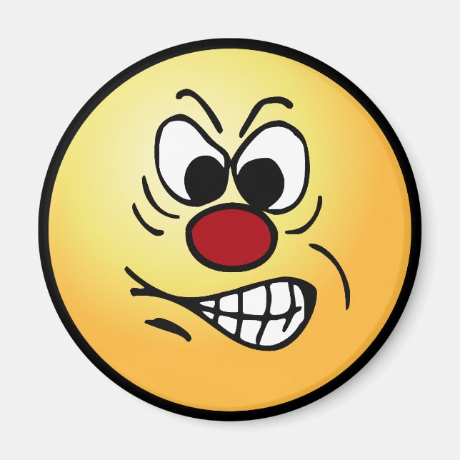 Aimant Frustrated Face Grumpey (Devant)