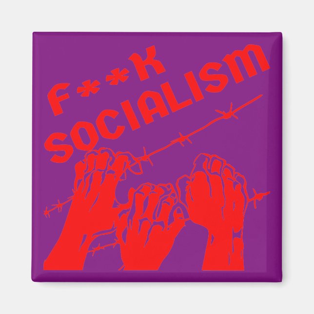 Aimant Fuc>| Socialisme Barb Wire #USAPatriotGraphics © (Devant)