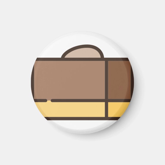 Aimant fudge au chocolat (Devant)