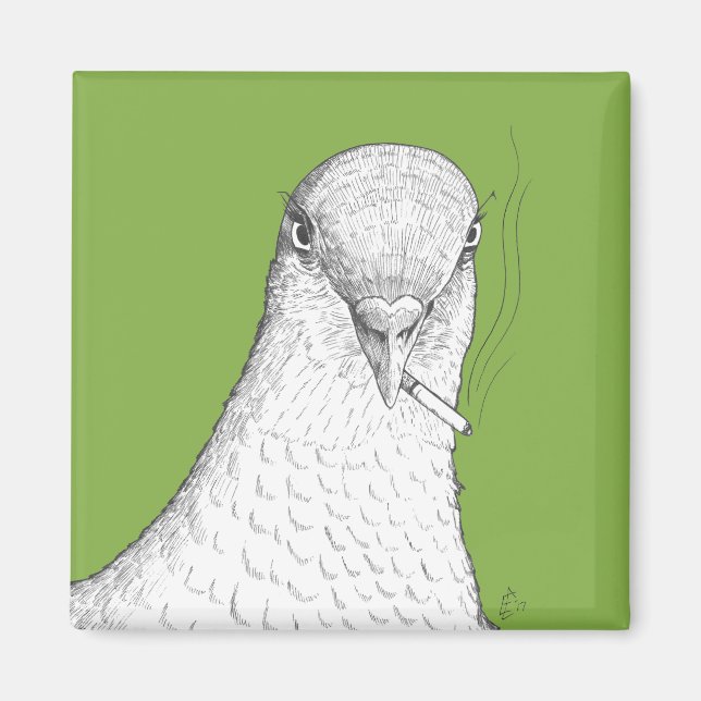 Aimant Fumer le magnétisme de pigeon | Bizarre, Quirky et (Devant)