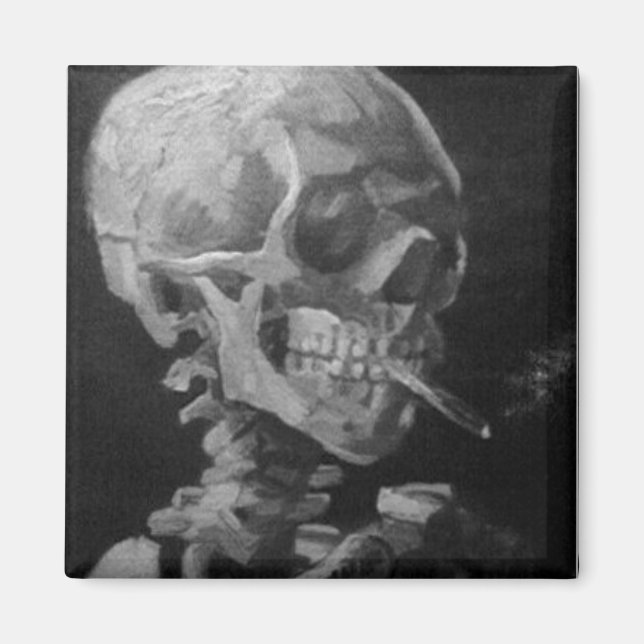 Aimant Fumer le squelette magnétique (Devant)