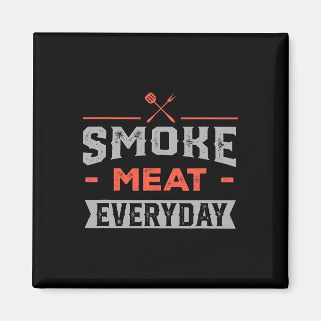 Aimant Fumer Viande Tous Les Jours Barbecue Nourriture Rb (Devant)