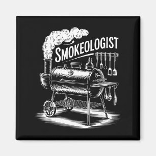Aimant Fumeur drôle disant barbecues fumoir grillade femm