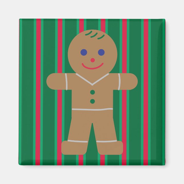Aimant Fun and Fancy Christmas Gingbread Homme (Devant)