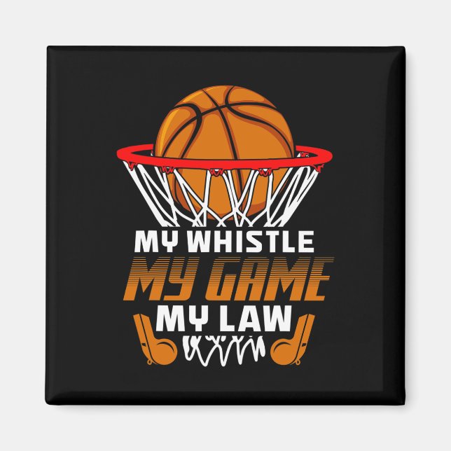 Aimant Fun Basketball Citations de référence Gift I Hoops (Devant)