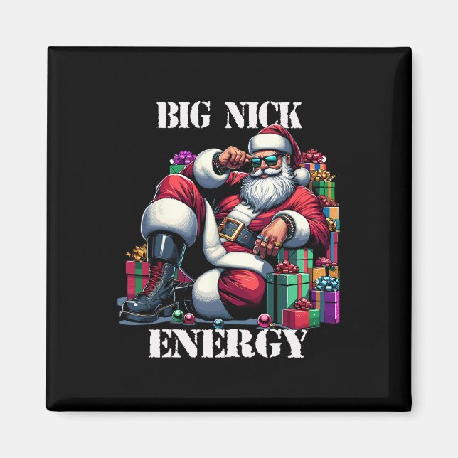 Aimant Fun Big Nick Energy Fun Santa Claus Noël Noël Noël (Devant)