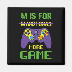 Aimant Fun Celebrate Mardi Gras Video Game Controller Gam