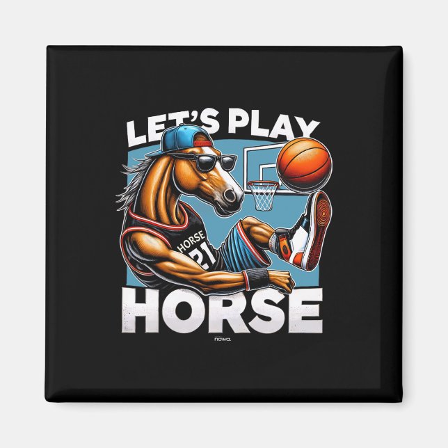Aimant Fun Cool Cheval Squelette Qui Ruelle Ll - Jouons a (Devant)