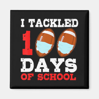 Aimant Fun de football masques 100 jours de l'école ensei
