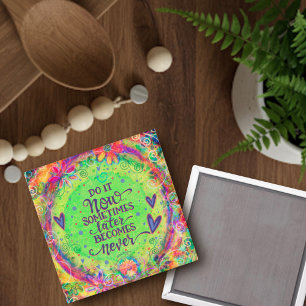 Aimant Fun Do it Now Inspiration Inspirivity Floral