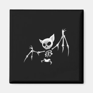 Aimant Fun Effrayant Flying Dark Skeleton Bat Halloween C